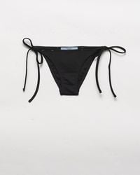 Prada - Interlock Knit Bikini Bottom - Lyst