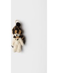 Prada - Teddy Keychain Charm - Lyst