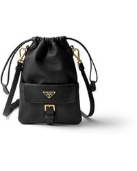 Prada - Nappa Leather Pouch - Lyst