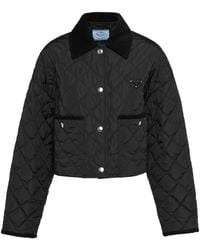 Prada - Light Re-Nylon Cropped Jacket - Lyst