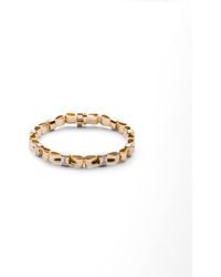 Prada - Pulsera Eternal Bow De Oro Amarillo Y Diamantes Creados En Laboratorio, Mujer, Talla - Lyst