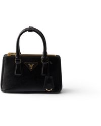 Prada - Galleria Patent Saffiano Leather Mini-Bag - Lyst