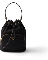 Prada - Bolso Saco Duet De Re-Nylon, Mujer - Lyst