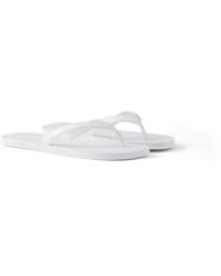 Prada - Flip-Flops Aus Gebürstetem Leder, Herren, Größe 10 - Lyst