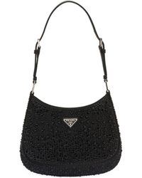 Prada - Bolso De Satén Cleo Con Cristales - Lyst