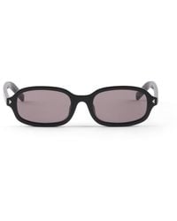 Prada - Sonnenbrille Mit Der Ikonischen Plakette Aus Metall, Damen, Gläser - Lyst