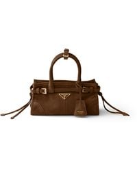 Prada - Bonnie Suede Mini Handbag - Lyst