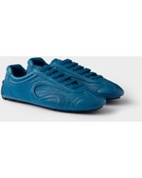 Prada - Montecarlo Re-Edition 2005 Sneaker Aus Antikisiertem Nappaleder - Lyst