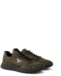 Prada - Sneakers Prax En Daim Et Re-Nylon, Homme, Taille - Lyst