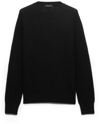 Prada - Wool And Cashmere Crew-Neck Sweater - Lyst