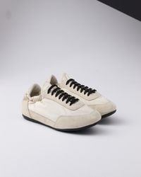 Prada - Collapse Re-Nylon And Suede Elasticized Sneakers, Size 5 - Lyst
