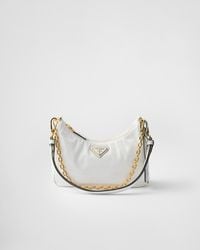 Prada - Mini Sac Re-Edition En Cuir Verni Naplak - Lyst