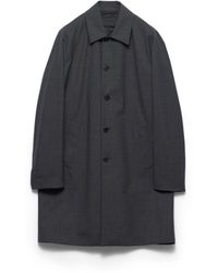 Prada - Technical Wool Coat - Lyst