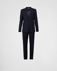Prada - Single Breasted Wool And Mohair Suit - Lyst
