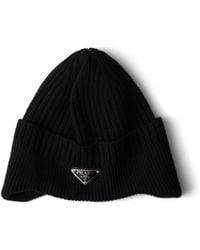 Prada - Wool-Blend Beanie - Lyst