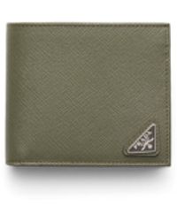 Prada - Portefeuille En Cuir Saffiano Avec Porte-Monnaie - Lyst