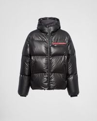 Prada - Light Re-Nylon Hooded Puffer Jacket - Lyst