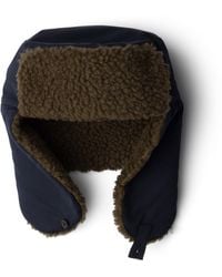 Prada - Poplin Trapper Hat With Fleece Lining - Lyst