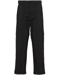 Prada - Technical Fabric Wide-leg Pants - Lyst