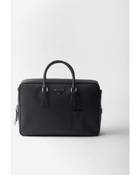 Prada - Saffiano Leather Work Bag - Lyst