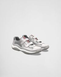 Prada - America's Cup Strap Sneakers - Lyst