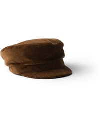 Prada - Corduroy Newsboy Cap - Lyst