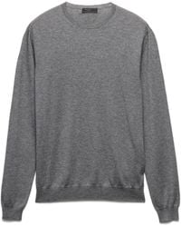 Prada - Cashmere And Silk Crew-Neck Sweater - Lyst