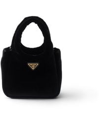 Prada - Padded Velvet Mini Handbag - Lyst