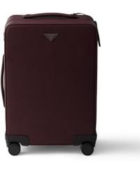 Prada - Saffiano Leather Trolley - Lyst