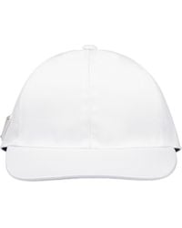 Prada - Logo-Plaque Nylon Baseball Cap - Lyst