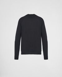 Prada - Worsted Wool Turtleneck Sweater - Lyst