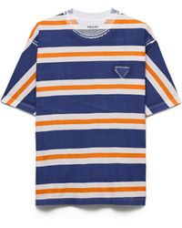 Prada - Printed Cotton T-Shirt - Lyst