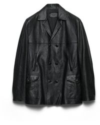 Prada - Caban Doppiopetto - Lyst