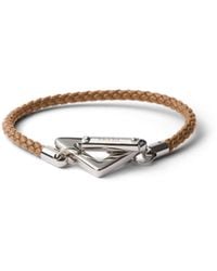 Prada - Braided Nappa Leather Bracelet - Lyst