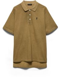 Prada - Garment-Dyed Cotton Polo Shirt - Lyst