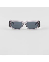 Prada - Sunglasses With Triangle Logo - Lyst