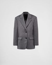 Prada - Single-breasted Cashmere Jacket - Lyst