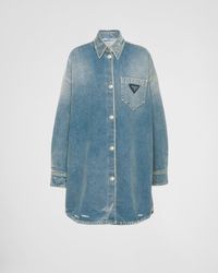 Prada - Organic Denim Shirt - Lyst