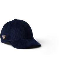 Prada - Baseballkappe Aus Cord, Damen, Größe - Lyst