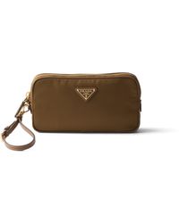 Prada - Pouch De Re-Nylon Y Piel Saffiano Re-Edition 1978, Mujer - Lyst
