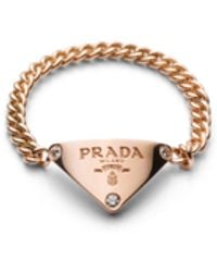 Prada - Eternal Chain Ring - Lyst