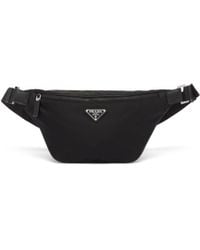 Prada - Re-nylon And Saffiano Leather Belt Bag - Lyst