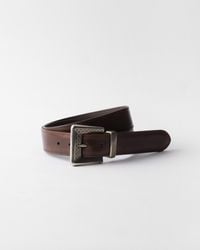 Prada - Antiqued Leather Belt - Lyst