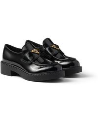 Prada - Chocolate Loafer Aus Lackleder, Damen, Größe - Lyst