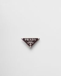 Prada - Enameled-Metal Belt Buckle - Lyst