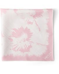 Prada - Printed Silk Twill Scarf 65 - Lyst