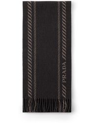 Prada - Bufanda De Lana Y Cachemir, Hombre - Lyst