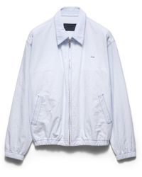 Prada - Chambray Blouson Jacket - Lyst