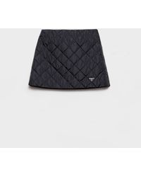 Prada - Lightweight, Quilted Re-Nylon Miniskirt - Lyst