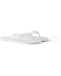 Prada - Flip-Flops Aus Gebürstetem Leder, Herren, Größe 10 - Lyst